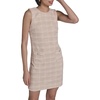 image:imageKarl Lagerfeld Womens Sleeveless Round Neck Aline Tweed Mini DressTaupeSoft White