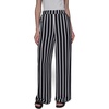 image:imageKarl Lagerfeld Womens Soft Everyday Striped Casual PantBlackSoft White