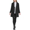 image:imageKarl Lagerfeld Womens Solid Texture Wool Classic One Button BlazerBlack