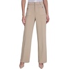 image:imageKarl Lagerfeld Womens Straight Leg Textured Crepe Front Pocket PantFrench Beige