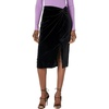 image:imageKarl Lagerfeld Womens Waist Cinching Velvet Midi SkirtBlack