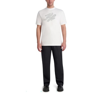 image:imageKARL LAGERFELD Mens Belted Stretchy Soft Dress PantBlack