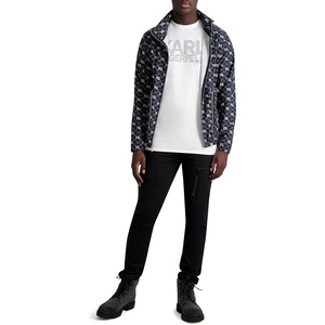 image:imageKARL LAGERFELD Mens Bomber Satin JacketBlack
