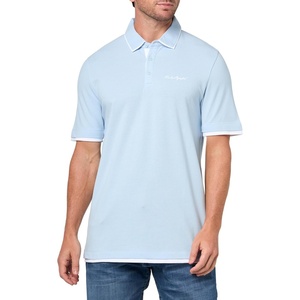 image:imageKARL LAGERFELD Mens Contrast Trimming Basic Buttons PoloLt Blue