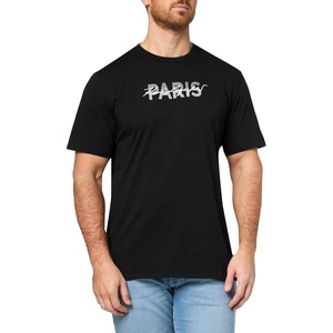 image:imageKARL LAGERFELD Mens Crewneck Short Sleeve Cursive Logo Graphic Relaxed Fit TShirtBlack