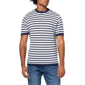 image:imageKARL LAGERFELD Mens Crewneck Striped Textured Knit DressNavy Multi