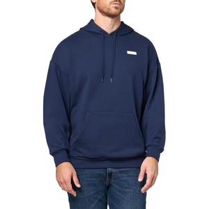 image:imageKARL LAGERFELD Mens Hooded Kangaroo Pocket Karl Logo SweatshirtNavy