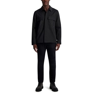 image:imageKARL LAGERFELD Mens Long Sleeve Twill Check JacketBlack