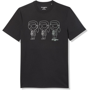 image:imageKARL LAGERFELD Mens Pullover Short Sleeve Karl Trio Graphic TShirtBlack