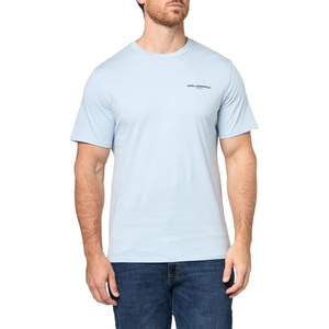 image:imageKARL LAGERFELD Mens Pullover Short Sleeve Logo TShirtLight Blue