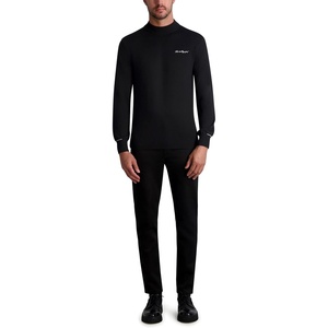 image:imageKARL LAGERFELD Mens Signature Logo Crew Neck Wool Blend SweaterBlack