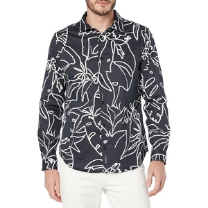 image:imageKARL LAGERFELD Mens Stretchy Everyday Sportswear ShirtBlackWhite