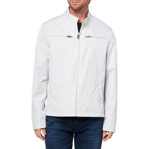 image:imageKARL LAGERFELD Mens Zip Front Stand Collar Chest Pocket JacketLight Grey