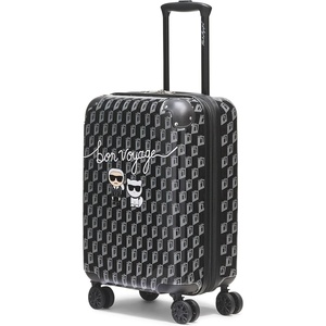 image:imageKARL LAGERFELD Paris Unisex Luggage SuitcaseBlackGreyLargeBlackGrey