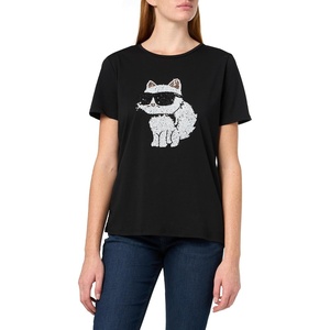 image:imageKARL LAGERFELD Paris Womens Sportswear Logo TShirt Black Medium