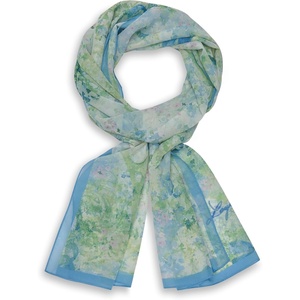image:imageKARL LAGERFELD Paris Womens Water Color Carden Lightweight Scarf Sky Blue One Size