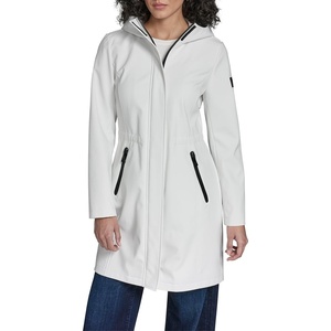 image:imageKARL LAGERFELD Womens Bonded Tech Rain Wear AnorakWhite