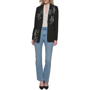 image:imageKARL LAGERFELD Womens Fashion Sketch Detail Fashion BlazerBlack