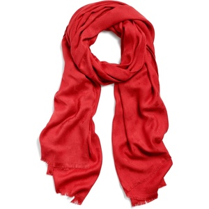 image:imageKARL LAGERFELD Womens Icon Lightweight PashminaCrimson