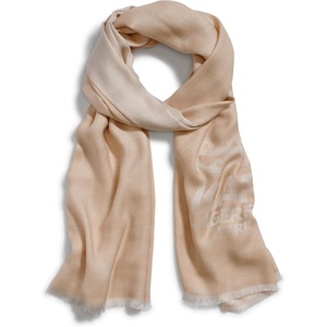 image:imageKARL LAGERFELD Womens KarlChoupette Logo Lightweight PashminaLatte