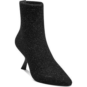 image:imageKARL LAGERFELD Womens Kelsa Pointed Toe Heeled BootieBlack Speckle