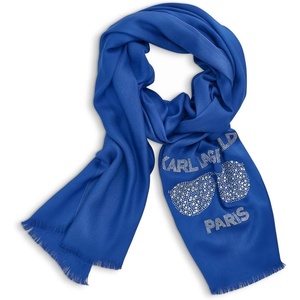 image:imageKARL LAGERFELD Womens Lightweight Krystal Sunglasses PashminaElectric Indigo