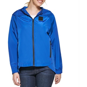 image:imageKARL LAGERFELD Womens Lightweight Logo Track Softshell JacketShort Zip Logo Cobalt