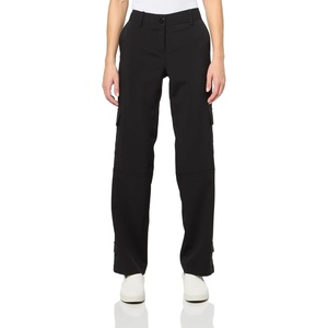 image:imageKARL LAGERFELD Womens Logo Embroidery Detail on Pocket Cargo PantBlack
