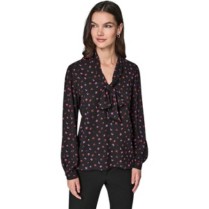 image:imageKARL LAGERFELD Womens Long Sleeve BlouseBlack Multi