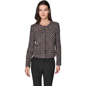 image:imageKARL LAGERFELD Womens Long Sleeve Career JacketRaisin Multi