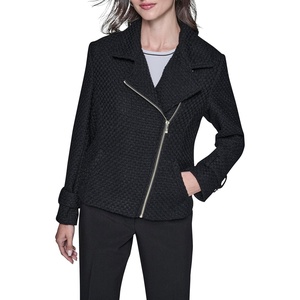 image:imageKARL LAGERFELD Womens Long Sleeve Soft Suiting Jacket With Zipper ClosureBlack
