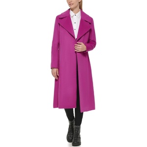 image:imageKARL LAGERFELD Womens Luxe Twill Classic Belted MaxiBerry