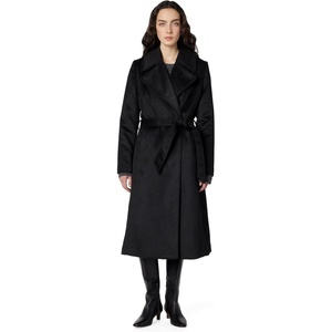 image:imageKARL LAGERFELD Womens Luxe Twill Classic Belted MaxiBlack