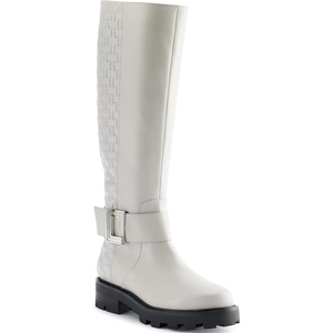 image:imageKARL LAGERFELD Womens Meara II Knee High Tall Riding BootSoft White
