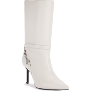 image:imageKARL LAGERFELD Womens Sharina Midcalf Heeled BootieSoft White