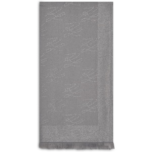 image:imageKARL LAGERFELD Womens Signature Logo Evening Wrap ScarfGrey