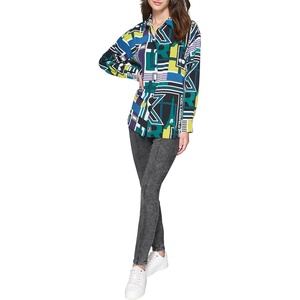 image:imageKARL LAGERFELD Womens Soft Long Sleeve BlouseSoft WhiteVeridian Green