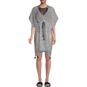 image:imageKARL LAGERFELD Womens Throw Over Lightweight Beach Cover UpWhite
