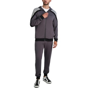 image:imageKARL LAGERFELD mens Plaid Track JacketGrey