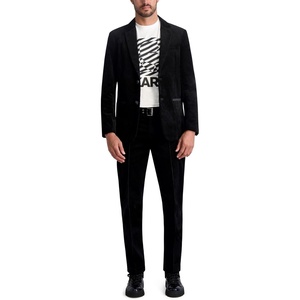 image:imageKarl Lagerfeld Mens 2 Button Long Sleeve Corduroy BlazerBlack