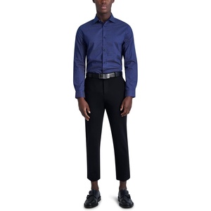 image:imageKarl Lagerfeld Mens Flower Dot Long Sleeve Dress ShirtBlueWhite