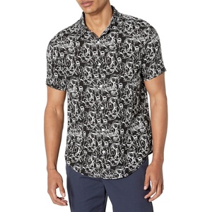 image:imageKarl Lagerfeld Mens Flowy Everyday Sportswear ShirtBlackWhite