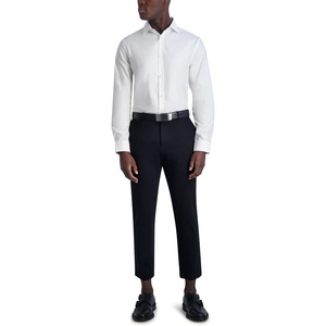image:imageKarl Lagerfeld Mens Jacquard Diamond Long Sleeve Dress ShirtWhite