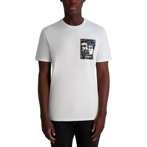 image:imageKarl Lagerfeld Mens Short Sleeve Crewneck Choupette Karl Graphic TShirtWhite