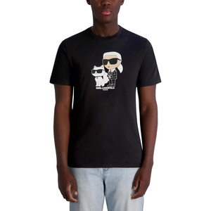 image:imageKarl Lagerfeld Mens Short Sleeve Crewneck Graphic Design TShirtBlack