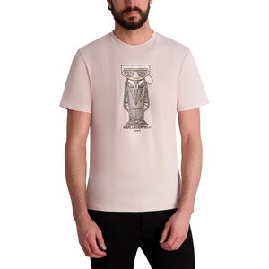 image:imageKarl Lagerfeld Mens Short Sleeve Crewneck Karl Graphic TShirtPink