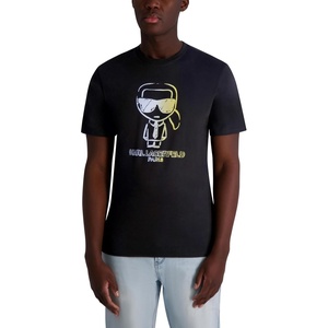 image:imageKarl Lagerfeld Mens Short Sleeve Crewneck Pastel Karl Graphic Design TShirtBlack