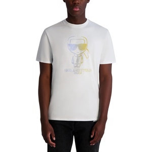 image:imageKarl Lagerfeld Mens Short Sleeve Crewneck Pastel Karl Graphic Design TShirtWhite