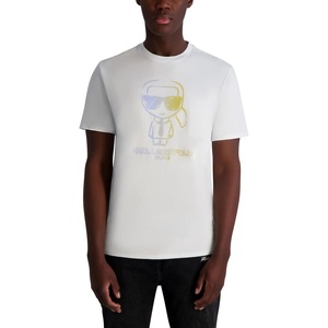 image:imageKarl Lagerfeld Mens Short Sleeve Crewneck Pastel Karl Graphic TShirtWhite