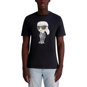 image:imageKarl Lagerfeld Mens Short Sleeve Crewneck Pixel Karl Graphic Design TShirtBlack